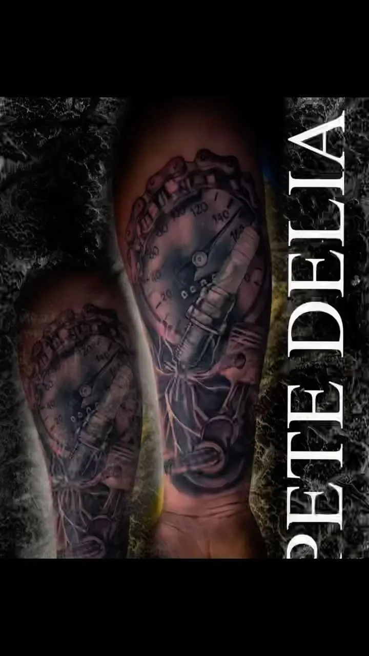 black & grey realism tattoo by Pete Delia at Fallen Raven Tattoo Studio in Simpsonville, SC