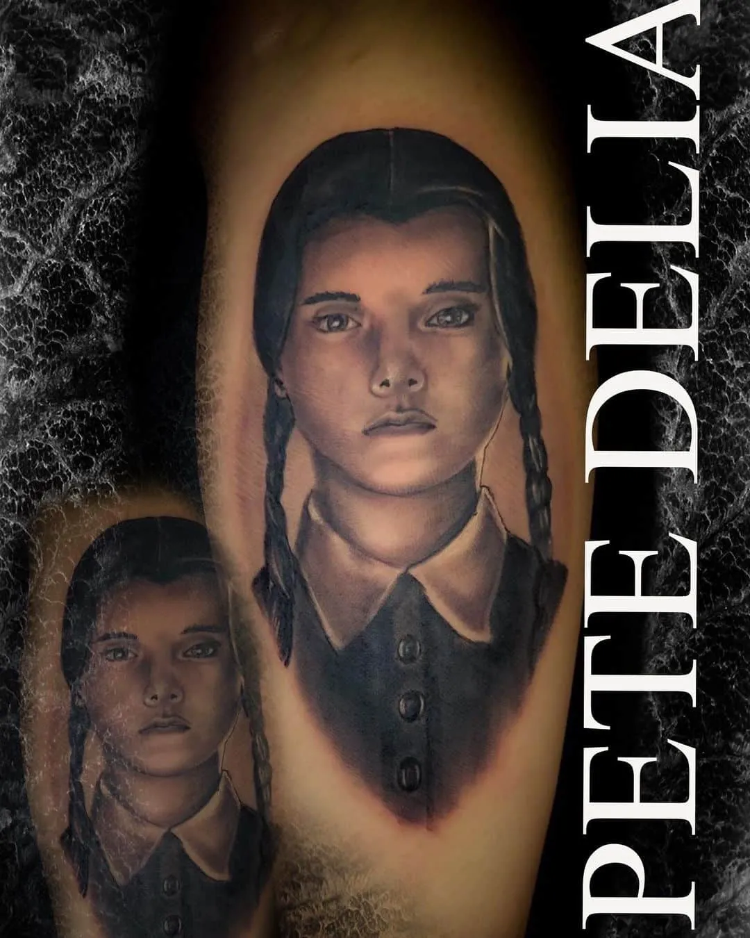 black & grey realism tattoo by Pete Delia at Fallen Raven Tattoo Studio in Simpsonville, SC