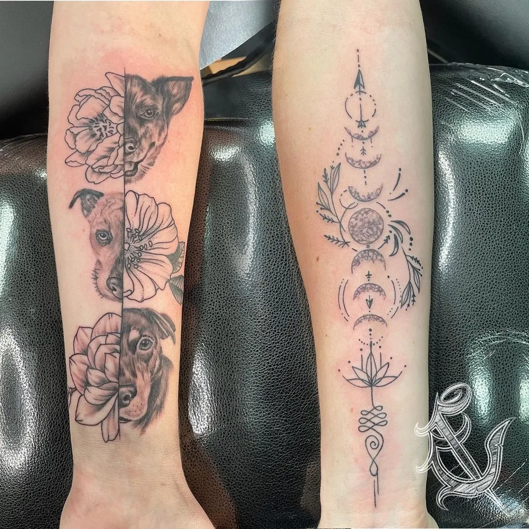 cover-ups tattoo by TJ Cornelius at Fallen Raven Tattoo Studio in Simpsonville, SC