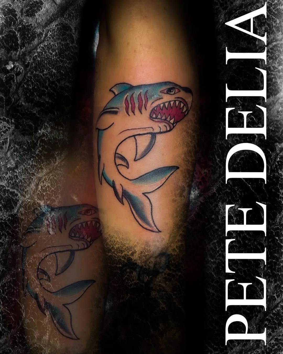 black & grey realism tattoo by Pete Delia at Fallen Raven Tattoo Studio in Simpsonville, SC
