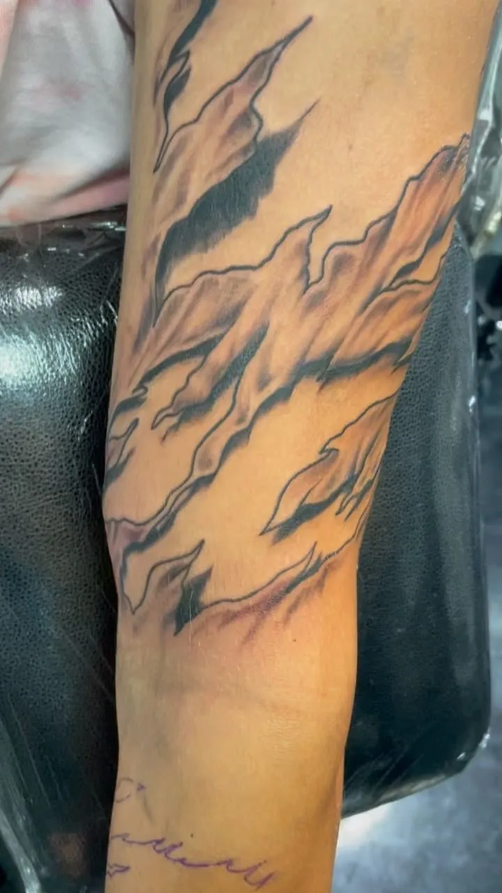 cover-ups tattoo by TJ Cornelius at Fallen Raven Tattoo Studio in Simpsonville, SC