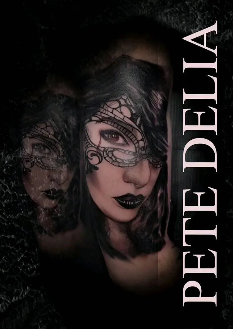 black & grey realism tattoo by Pete Delia at Fallen Raven Tattoo Studio in Simpsonville, SC