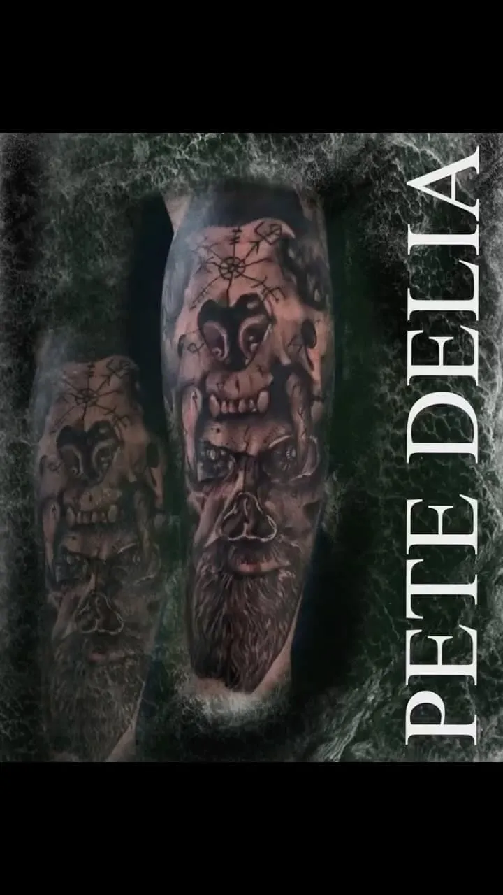 black & grey realism tattoo by Pete Delia at Fallen Raven Tattoo Studio in Simpsonville, SC