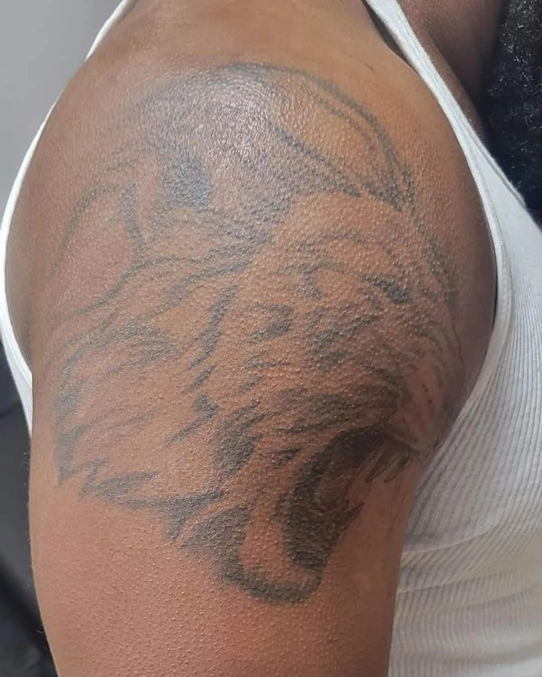 black & grey realism tattoo by Pete Delia at Fallen Raven Tattoo Studio in Simpsonville, SC