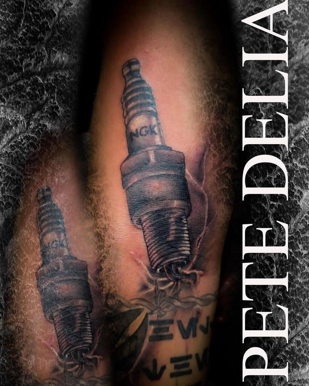 black & grey realism tattoo by Pete Delia at Fallen Raven Tattoo Studio in Simpsonville, SC
