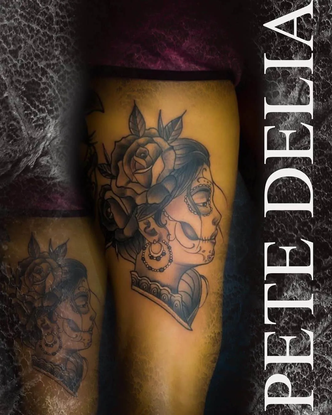 black & grey realism tattoo by Pete Delia at Fallen Raven Tattoo Studio in Simpsonville, SC
