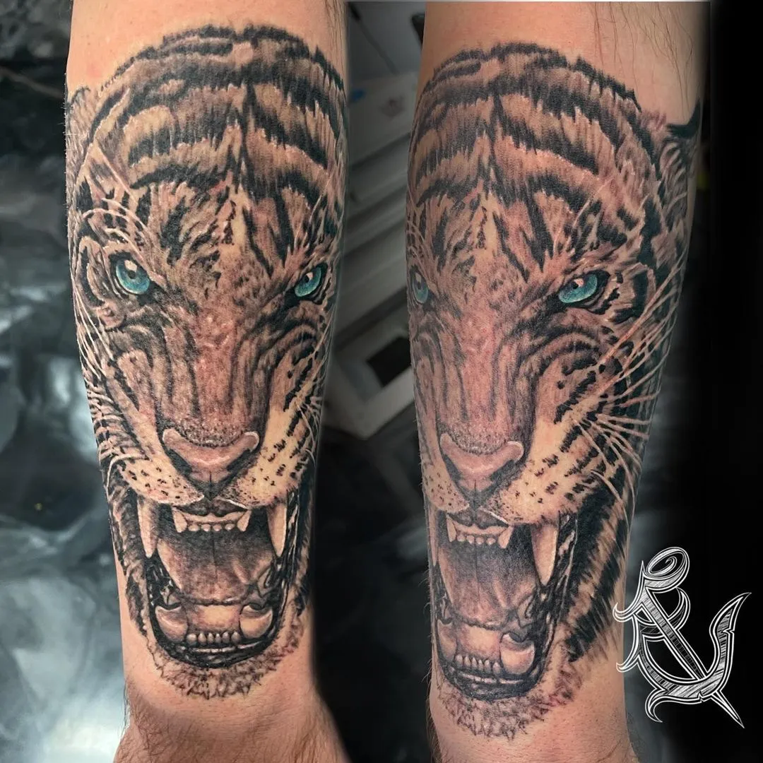 black & grey realism tattoo by TJ Cornelius at Fallen Raven Tattoo Studio in Simpsonville, SC