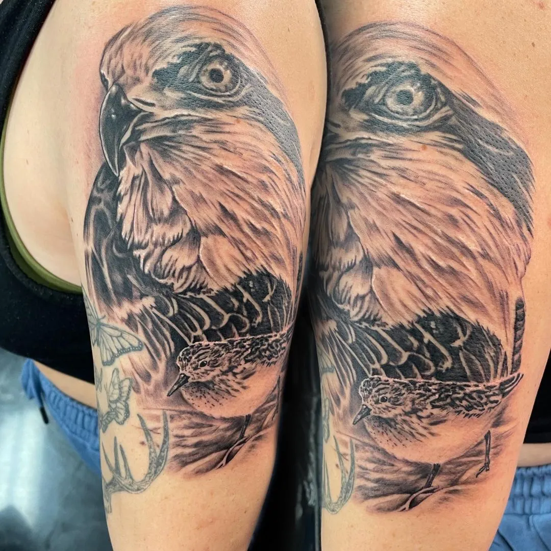 black & grey realism tattoo by TJ Cornelius at Fallen Raven Tattoo Studio in Simpsonville, SC