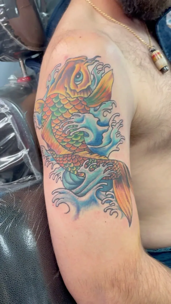 custom tattoos tattoo by TJ Cornelius at Fallen Raven Tattoo Studio in Simpsonville, SC