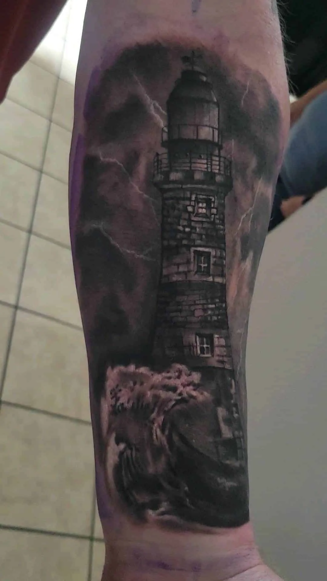 black & grey realism tattoo by Pete Delia at Fallen Raven Tattoo Studio in Simpsonville, SC