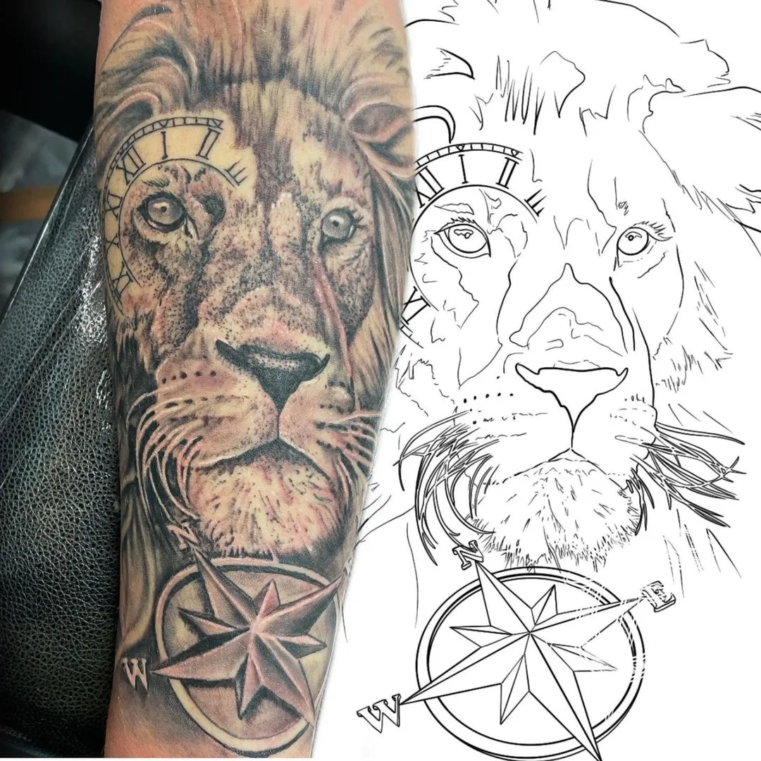 custom tattoos tattoo by TJ Cornelius at Fallen Raven Tattoo Studio in Simpsonville, SC