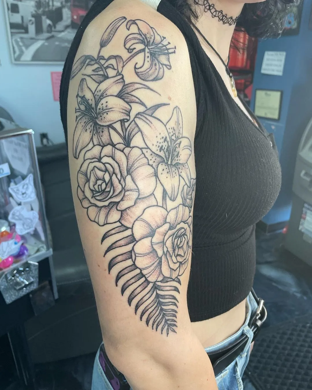 black & grey realism tattoo by TJ Cornelius at Fallen Raven Tattoo Studio in Simpsonville, SC