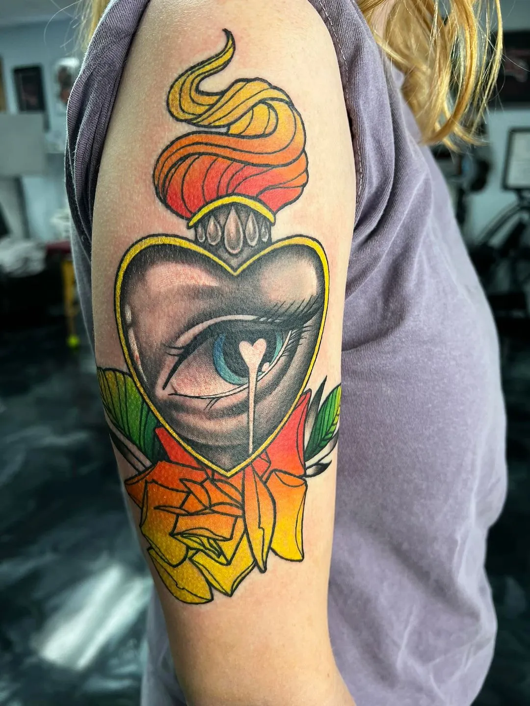 custom tattoos tattoo by TJ Cornelius at Fallen Raven Tattoo Studio in Simpsonville, SC