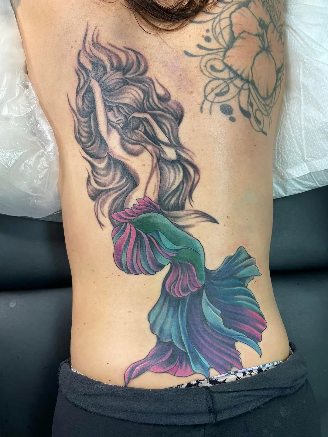 custom tattoos tattoo by TJ Cornelius at Fallen Raven Tattoo Studio in Simpsonville, SC