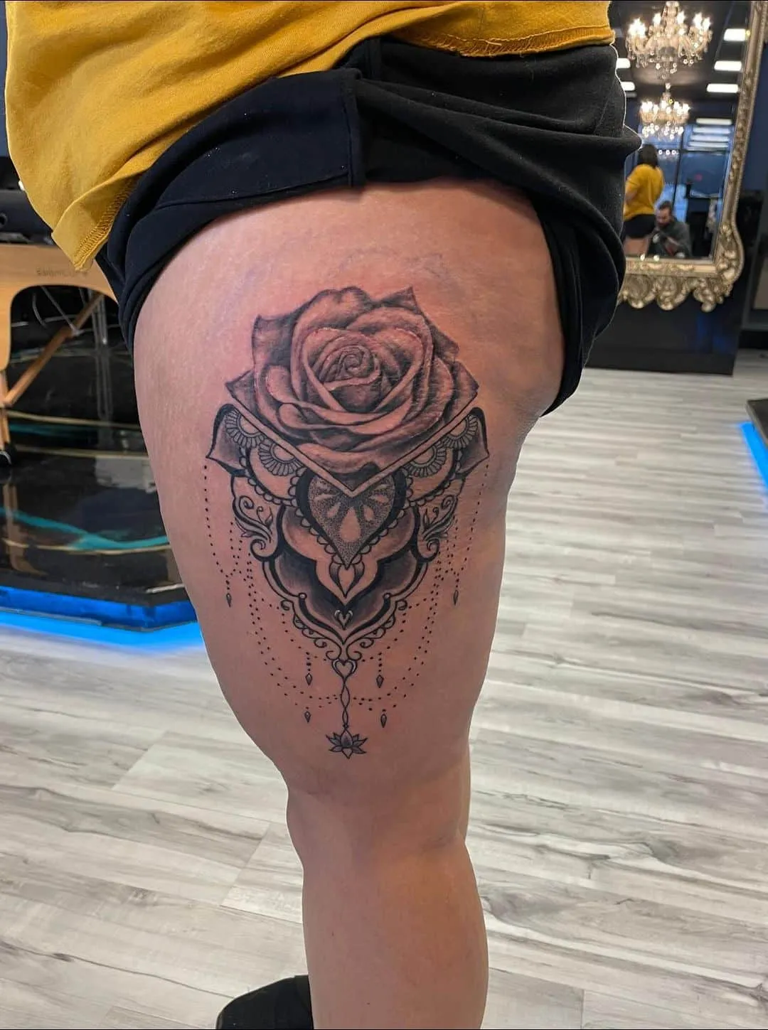 custom tattoos tattoo by TJ Cornelius at Fallen Raven Tattoo Studio in Simpsonville, SC