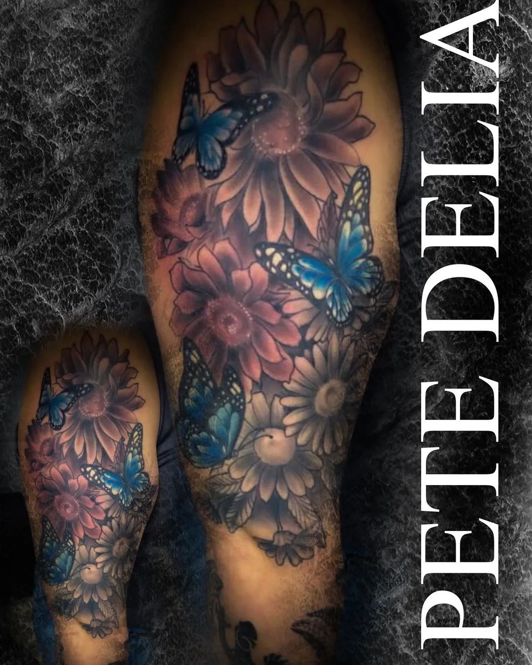 black & grey realism tattoo by Pete Delia at Fallen Raven Tattoo Studio in Simpsonville, SC