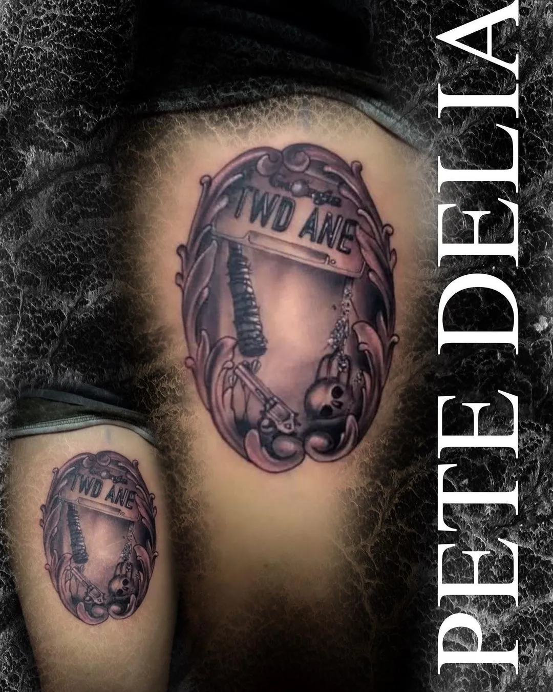 black & grey realism tattoo by Pete Delia at Fallen Raven Tattoo Studio in Simpsonville, SC