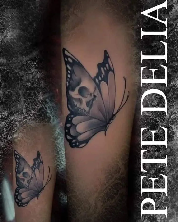 black & grey realism tattoo by Pete Delia at Fallen Raven Tattoo Studio in Simpsonville, SC