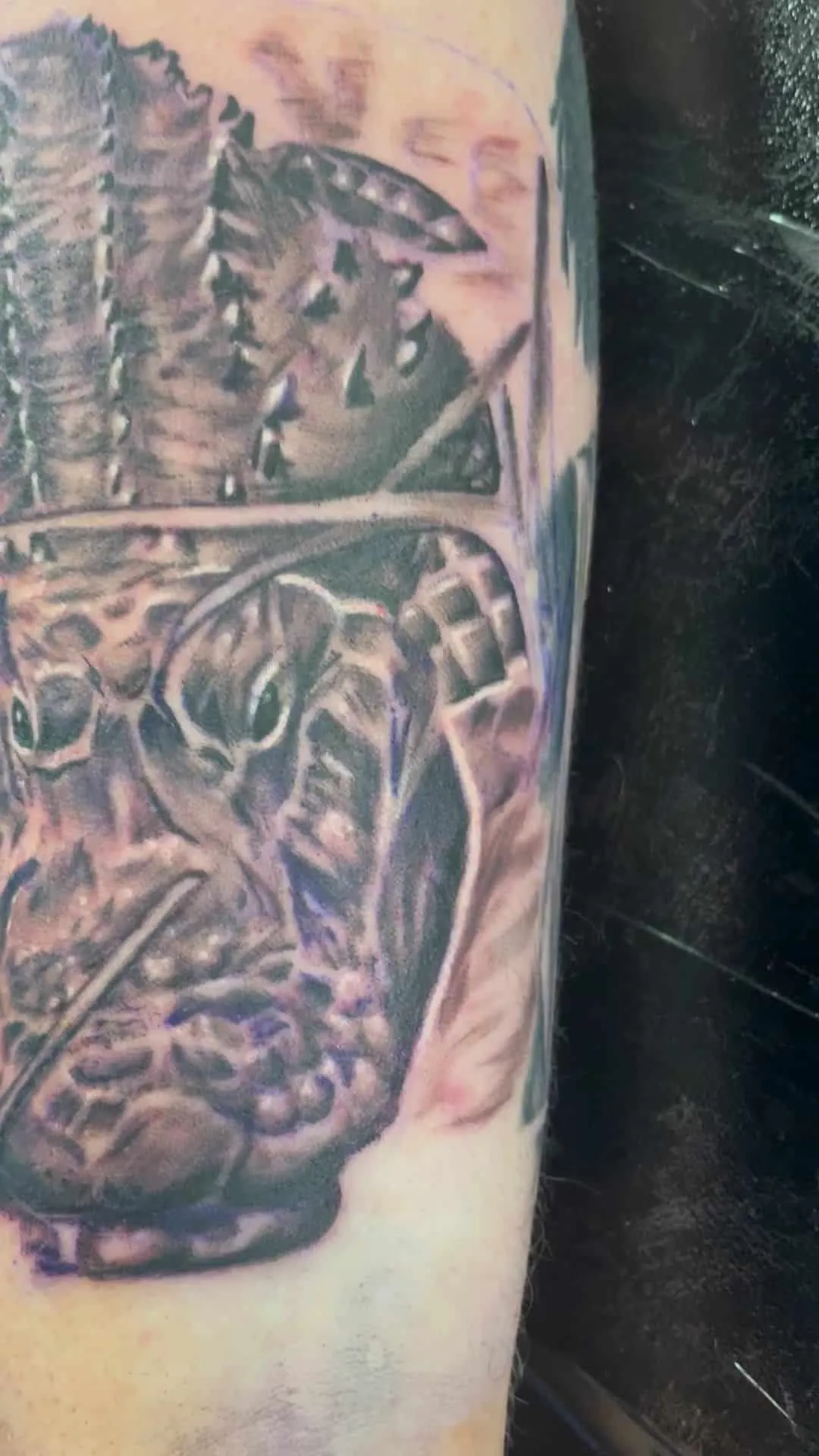 custom tattoos tattoo by TJ Cornelius at Fallen Raven Tattoo Studio in Simpsonville, SC