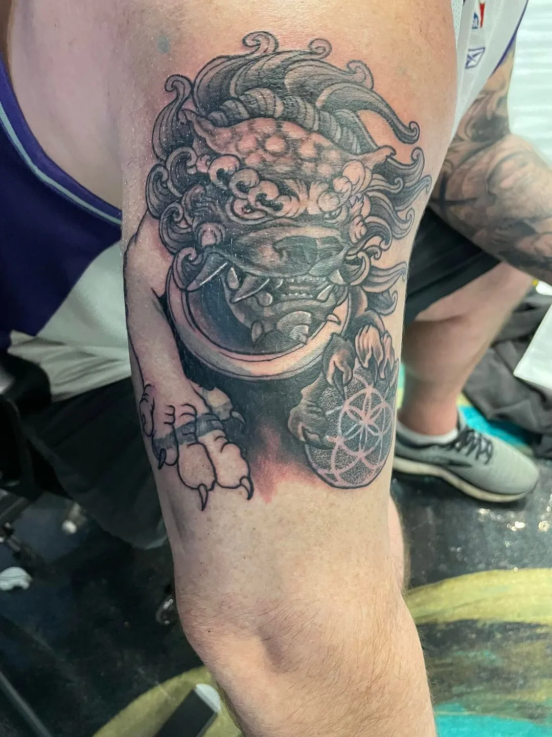 custom tattoos tattoo by TJ Cornelius at Fallen Raven Tattoo Studio in Simpsonville, SC