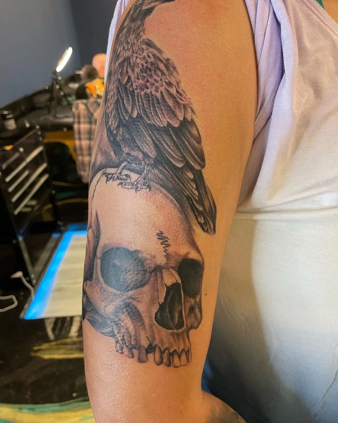 cover-ups tattoo by TJ Cornelius at Fallen Raven Tattoo Studio in Simpsonville, SC