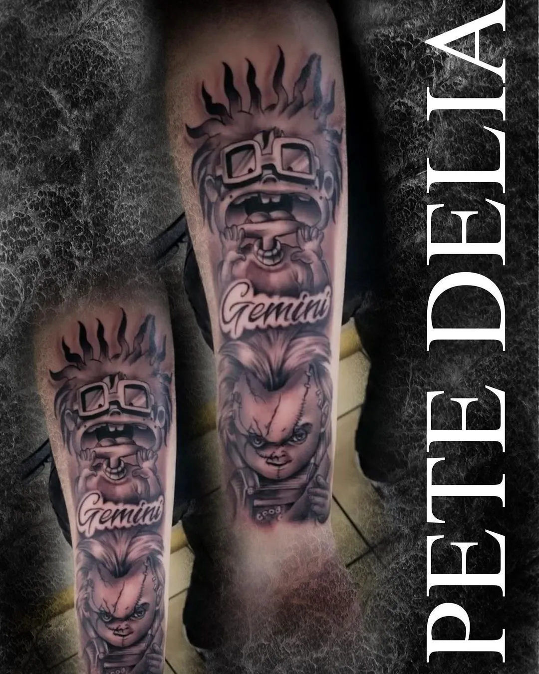 black & grey realism tattoo by Pete Delia at Fallen Raven Tattoo Studio in Simpsonville, SC