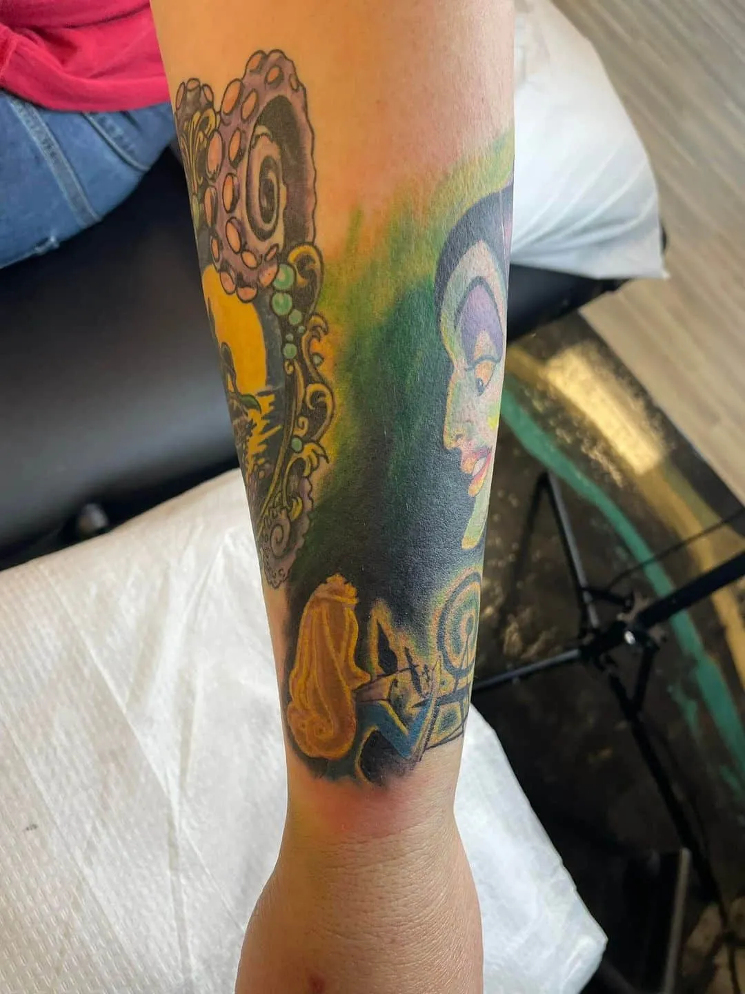 custom tattoos tattoo by TJ Cornelius at Fallen Raven Tattoo Studio in Simpsonville, SC