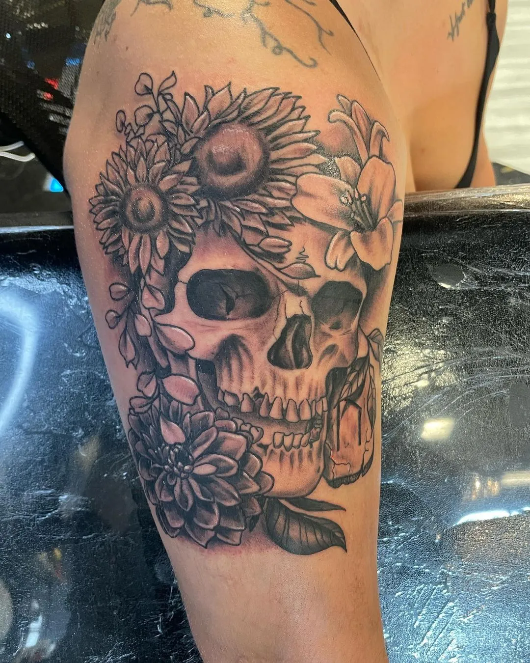 custom tattoos tattoo by TJ Cornelius at Fallen Raven Tattoo Studio in Simpsonville, SC
