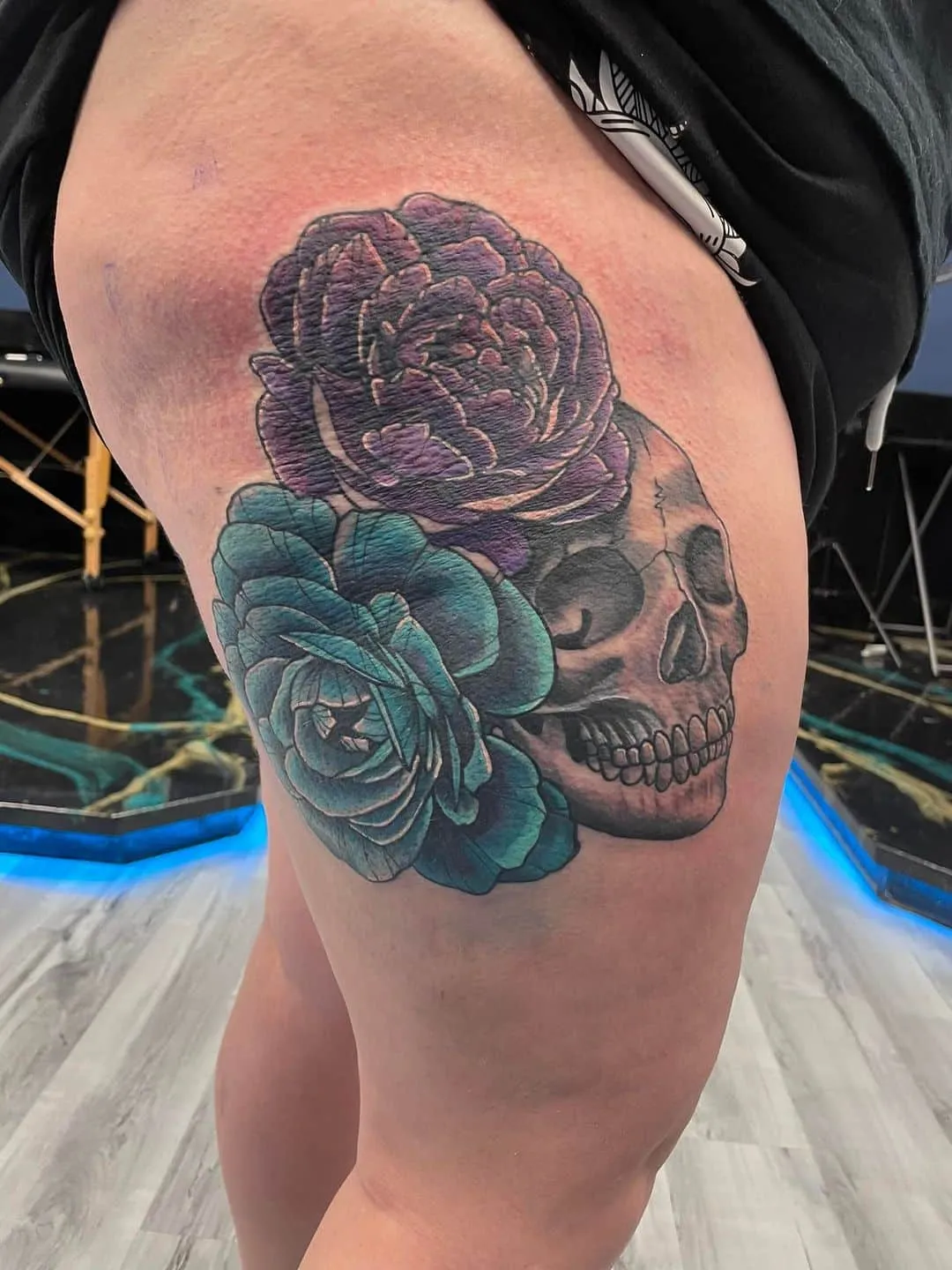 custom tattoos tattoo by TJ Cornelius at Fallen Raven Tattoo Studio in Simpsonville, SC