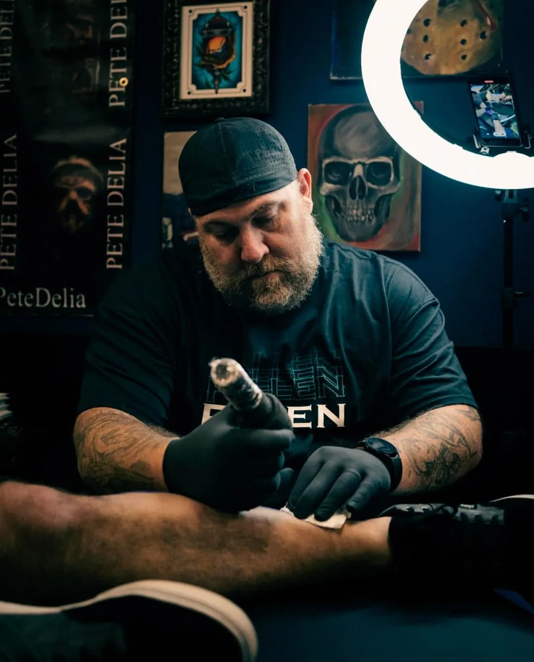 custom tattoos tattoo by TJ Cornelius at Fallen Raven Tattoo Studio in Simpsonville, SC