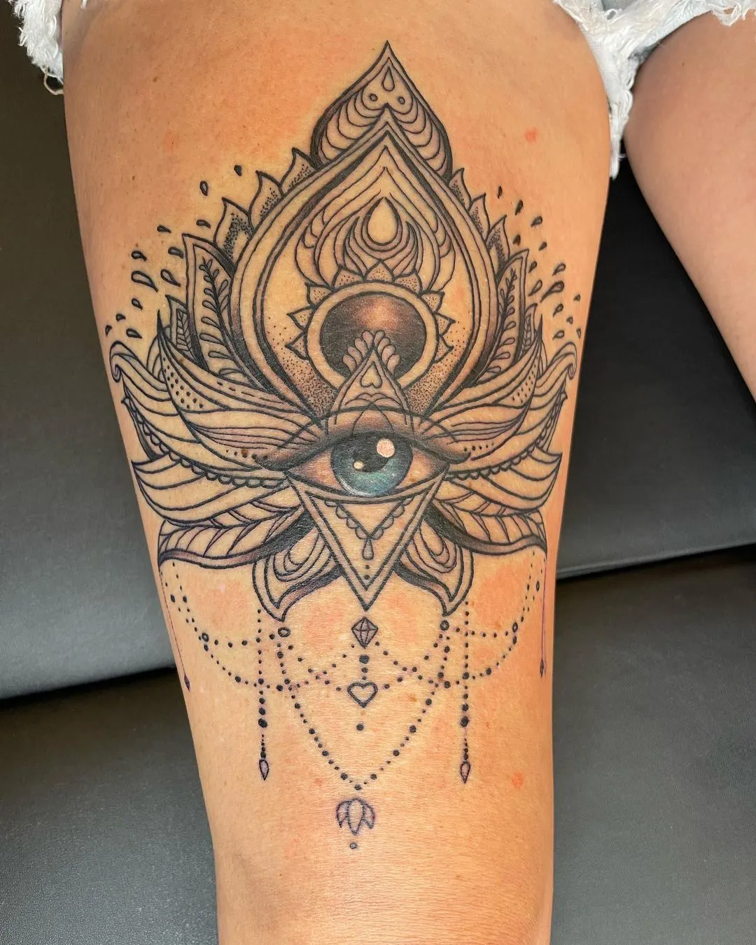 custom tattoos tattoo by TJ Cornelius at Fallen Raven Tattoo Studio in Simpsonville, SC