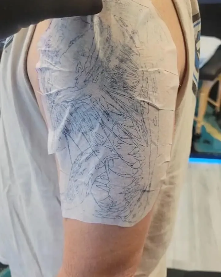 black & grey realism tattoo by Pete Delia at Fallen Raven Tattoo Studio in Simpsonville, SC