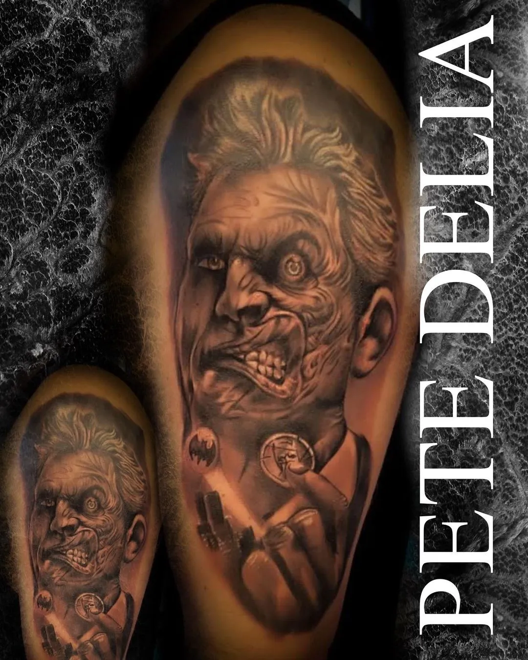 black & grey realism tattoo by Pete Delia at Fallen Raven Tattoo Studio in Simpsonville, SC