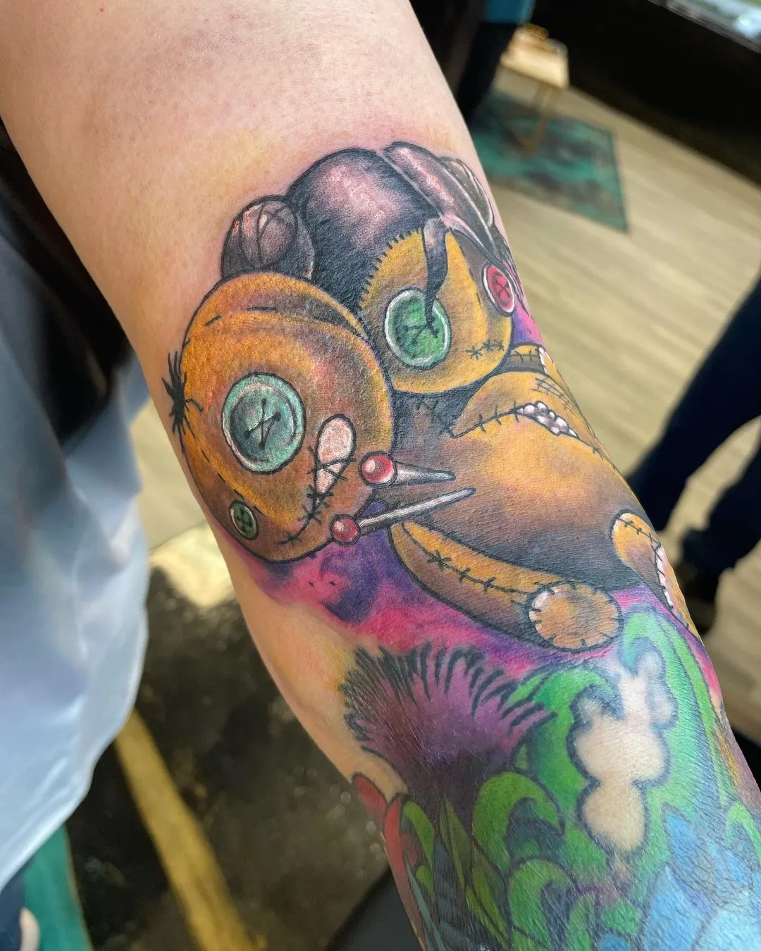 custom tattoos tattoo by TJ Cornelius at Fallen Raven Tattoo Studio in Simpsonville, SC