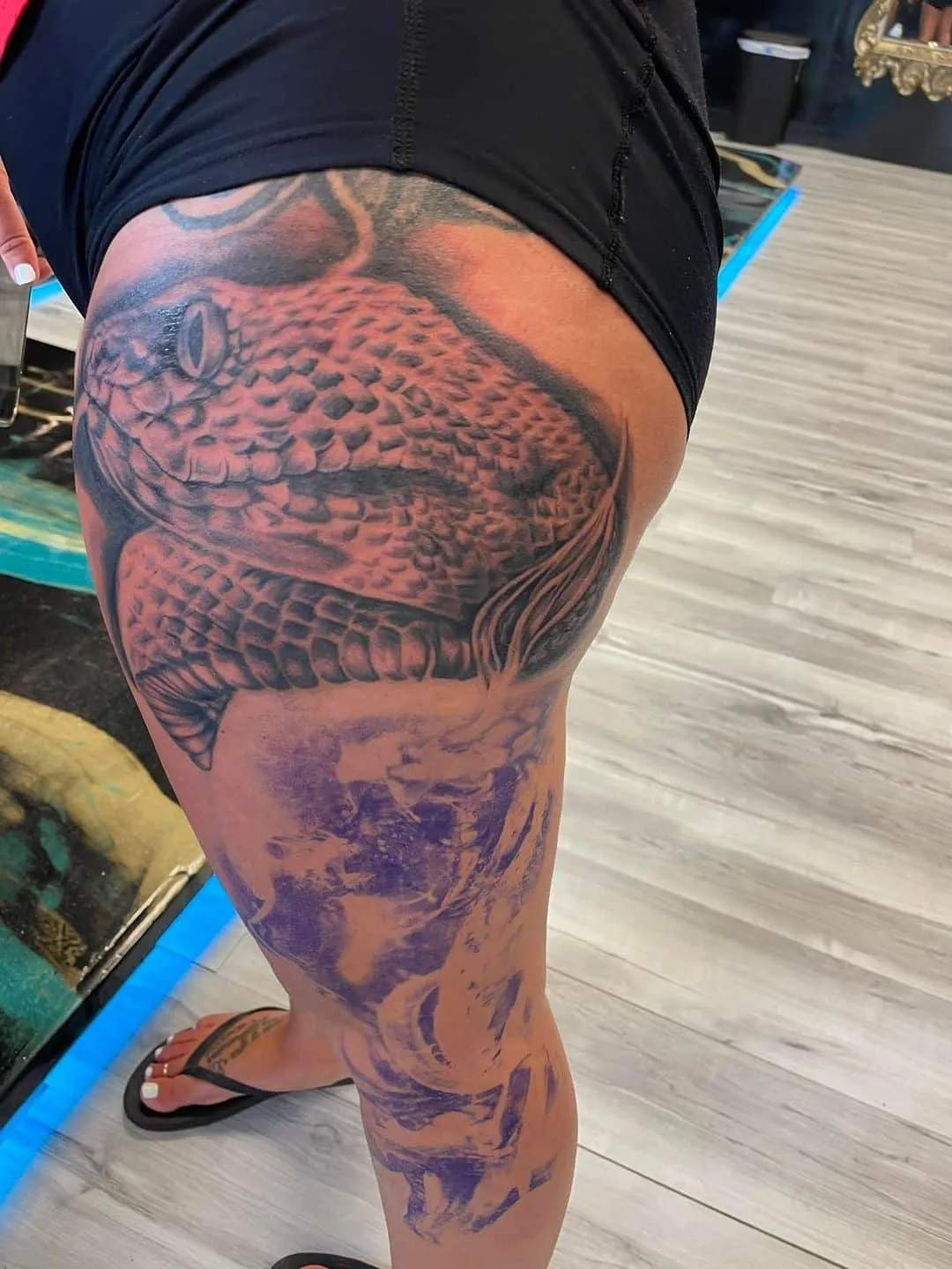 custom tattoos tattoo by TJ Cornelius at Fallen Raven Tattoo Studio in Simpsonville, SC