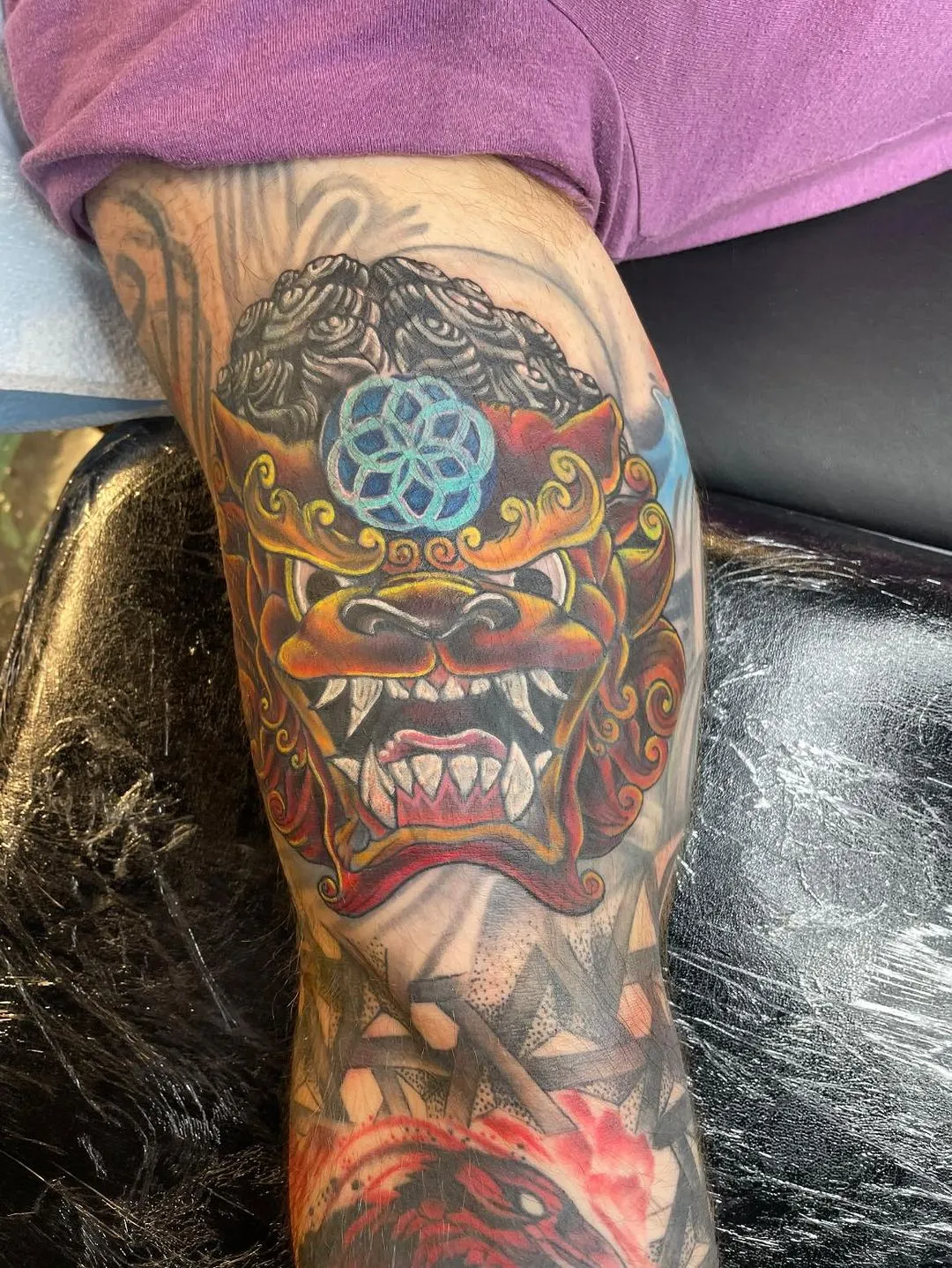 custom tattoos tattoo by TJ Cornelius at Fallen Raven Tattoo Studio in Simpsonville, SC