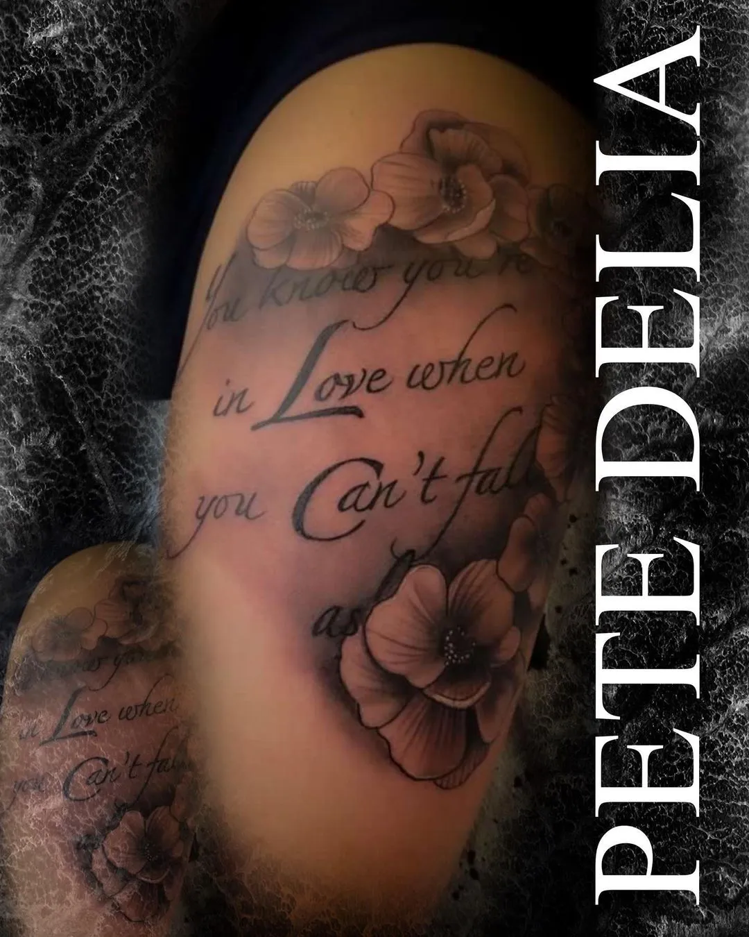 black & grey realism tattoo by Pete Delia at Fallen Raven Tattoo Studio in Simpsonville, SC