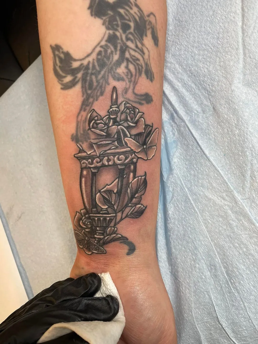 black & grey realism tattoo by TJ Cornelius at Fallen Raven Tattoo Studio in Simpsonville, SC