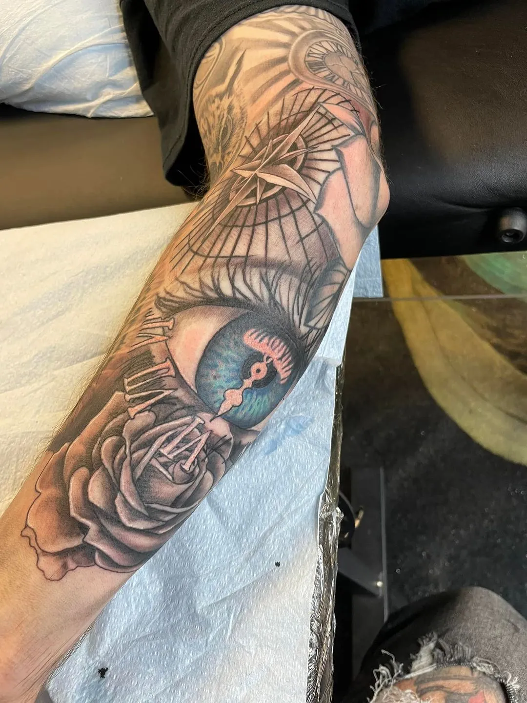 cover-ups tattoo by TJ Cornelius at Fallen Raven Tattoo Studio in Simpsonville, SC