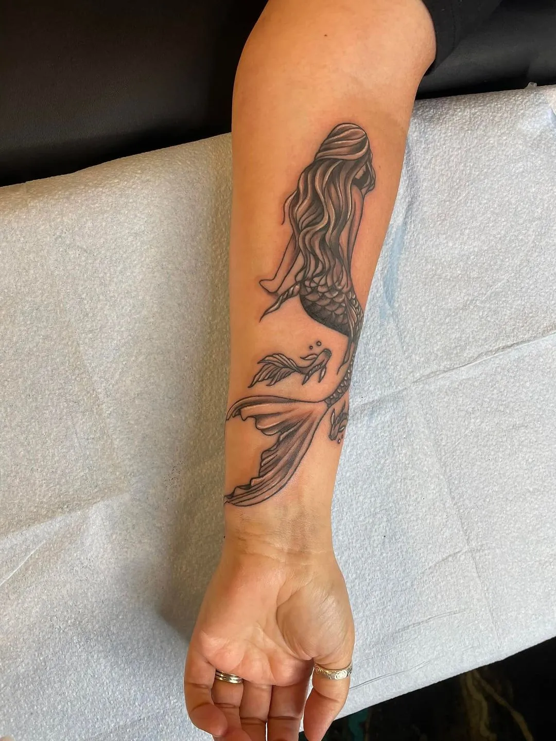 custom tattoos tattoo by TJ Cornelius at Fallen Raven Tattoo Studio in Simpsonville, SC
