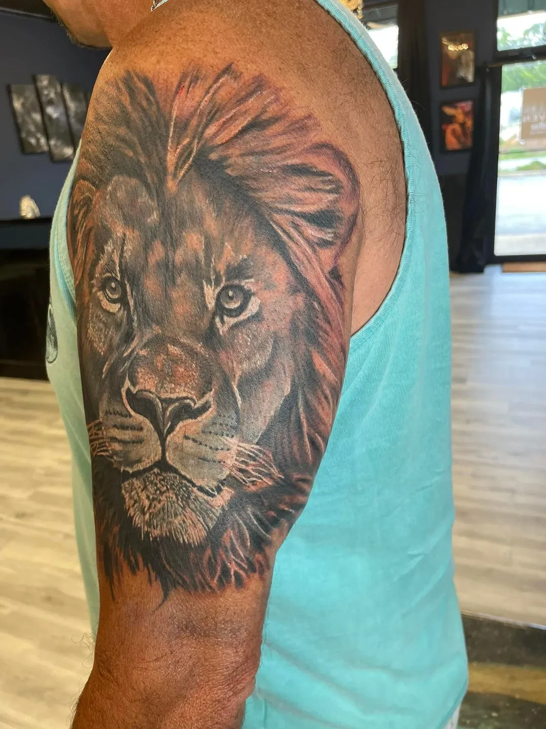 custom tattoos tattoo by TJ Cornelius at Fallen Raven Tattoo Studio in Simpsonville, SC
