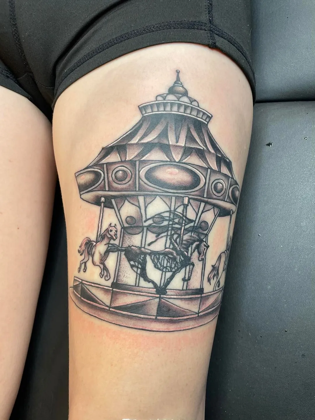 custom tattoos tattoo by TJ Cornelius at Fallen Raven Tattoo Studio in Simpsonville, SC