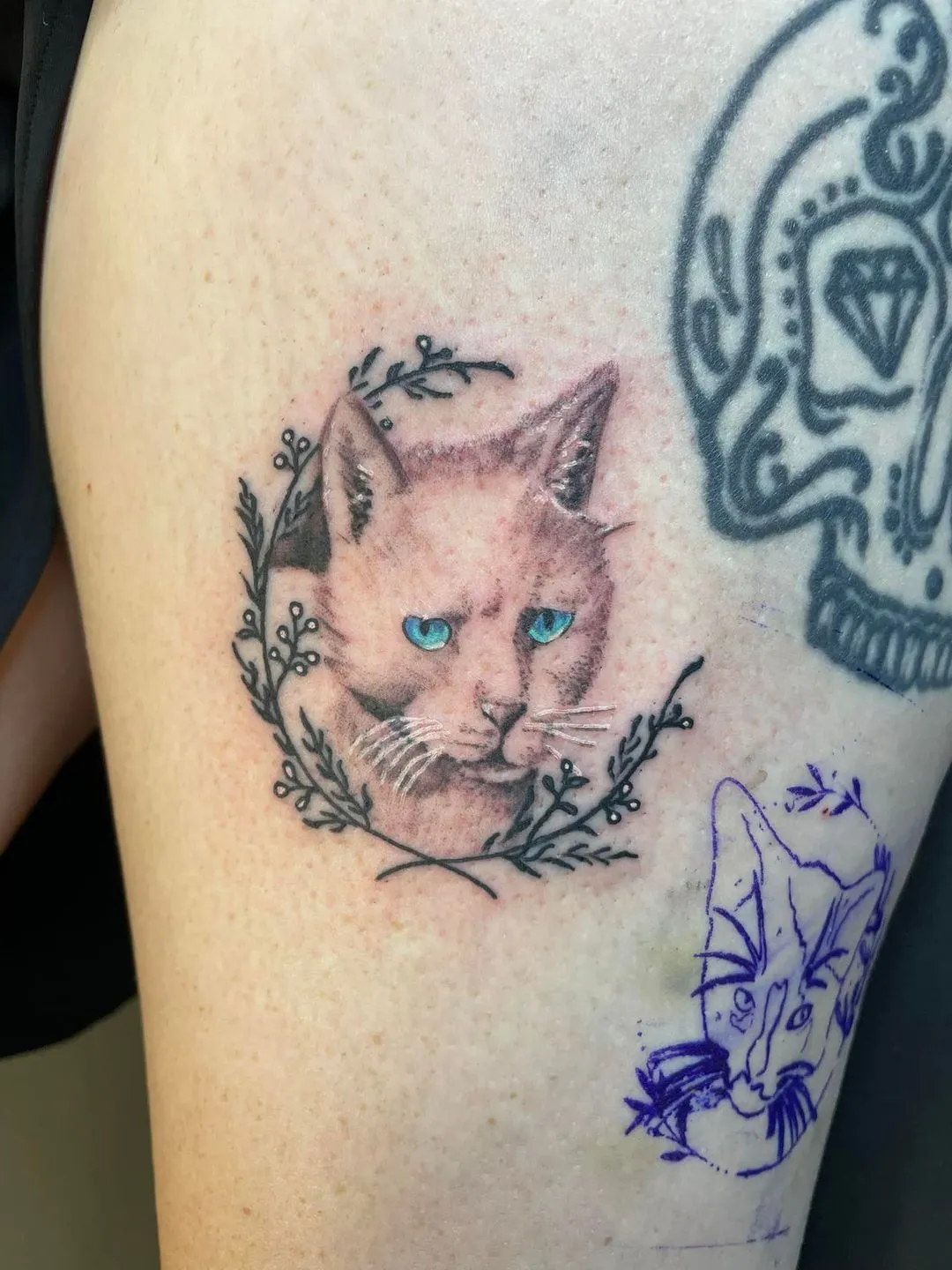 cover-ups tattoo by TJ Cornelius at Fallen Raven Tattoo Studio in Simpsonville, SC