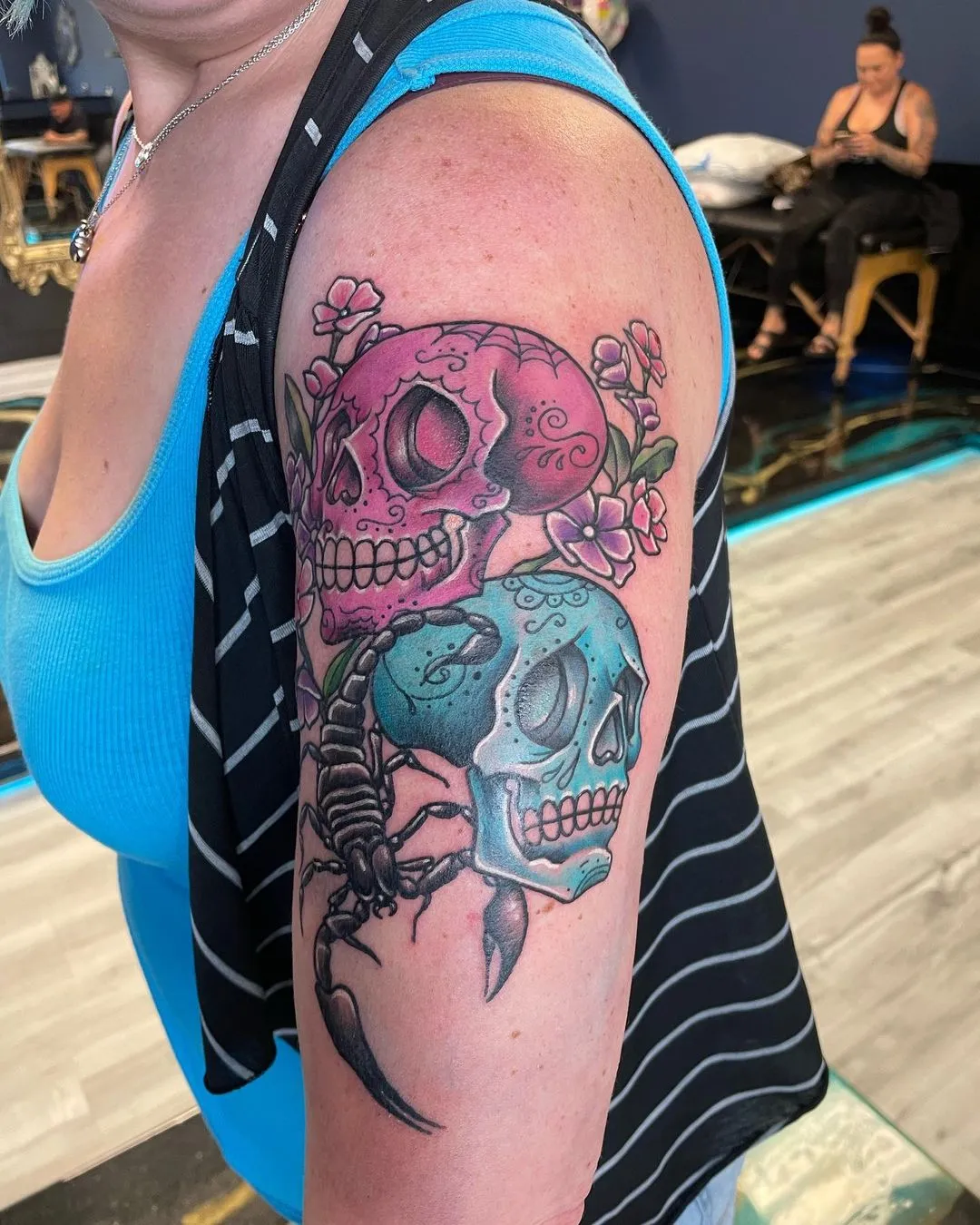 black & grey realism tattoo by TJ Cornelius at Fallen Raven Tattoo Studio in Simpsonville, SC