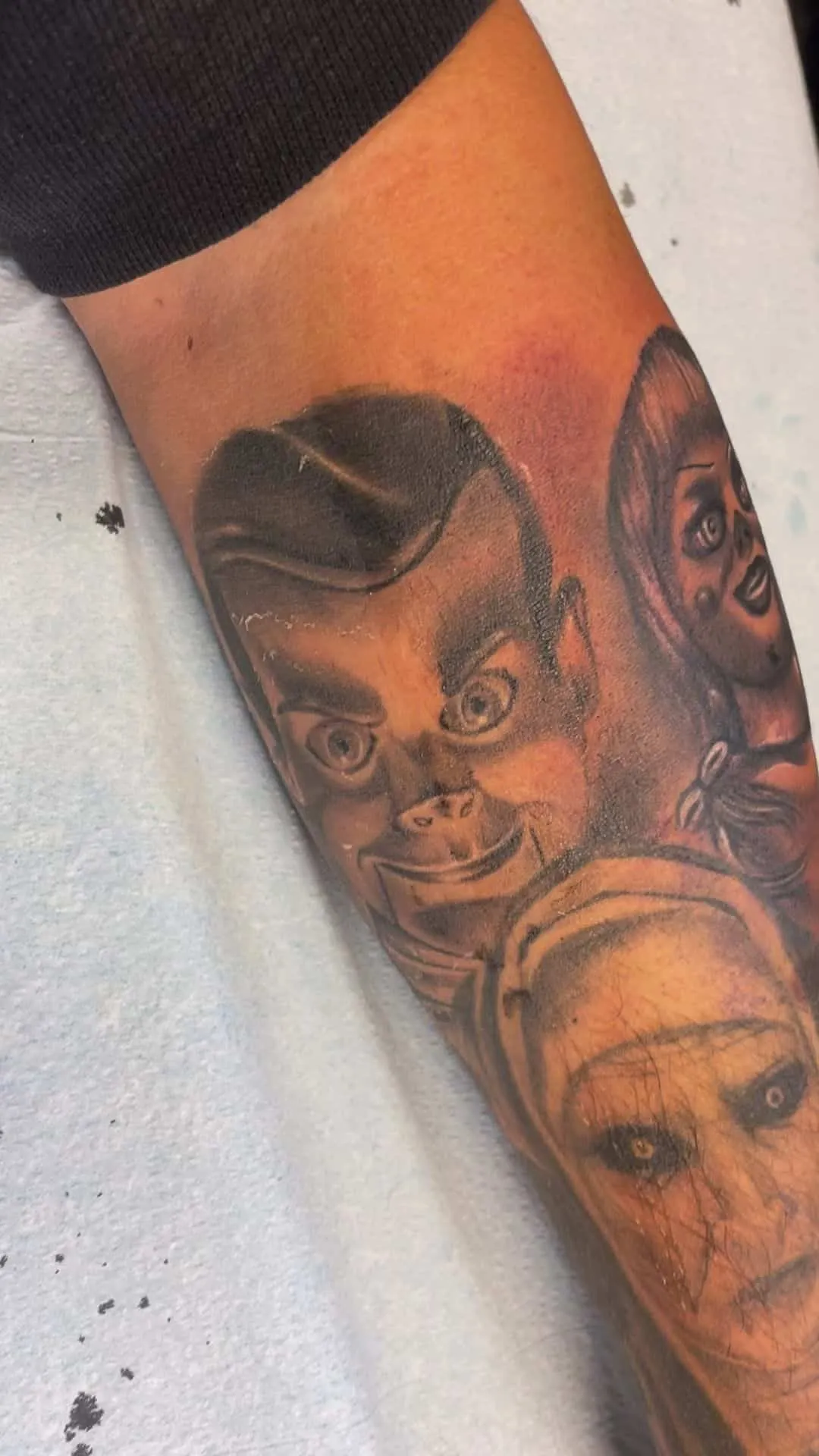 custom tattoos tattoo by TJ Cornelius at Fallen Raven Tattoo Studio in Simpsonville, SC