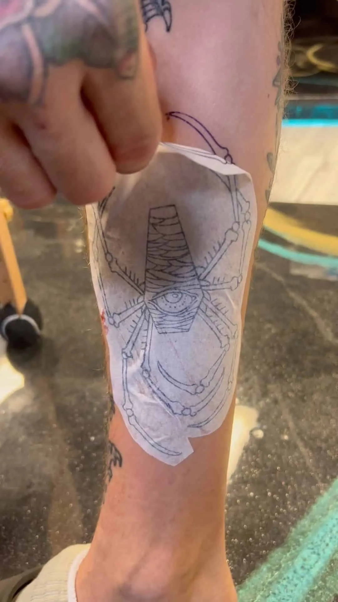 walk-ins tattoo by Trey Couch at Fallen Raven Tattoo Studio in Simpsonville, SC