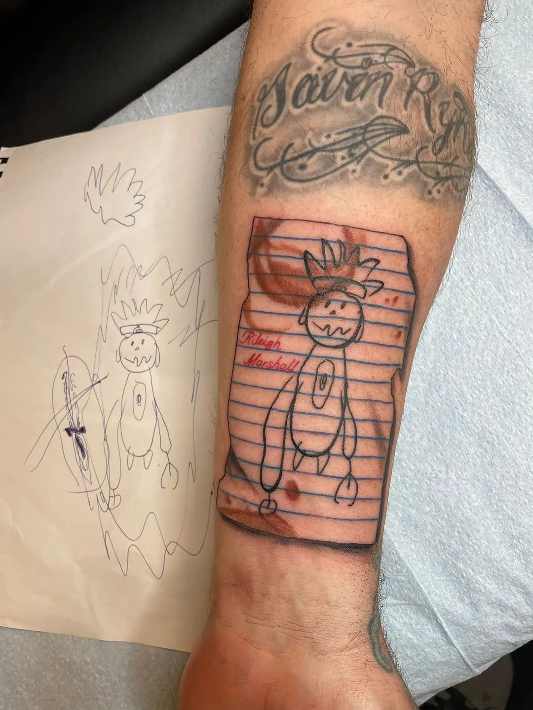 custom tattoos tattoo by TJ Cornelius at Fallen Raven Tattoo Studio in Simpsonville, SC