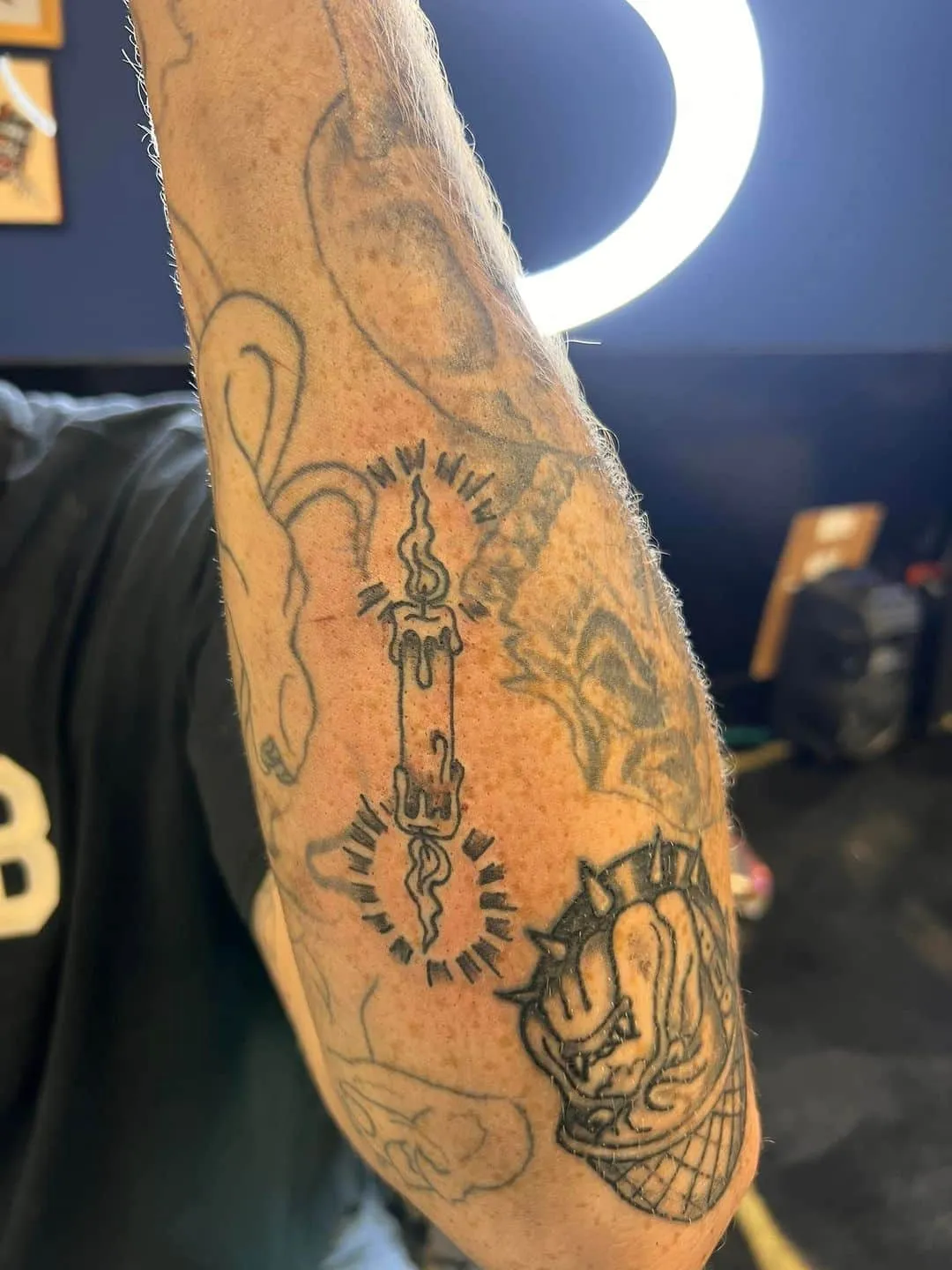 fine line tattoo by Trey Couch at Fallen Raven Tattoo Studio in Simpsonville, SC