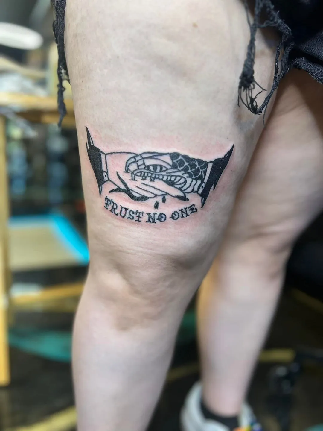 walk-ins tattoo by Trey Couch at Fallen Raven Tattoo Studio in Simpsonville, SC