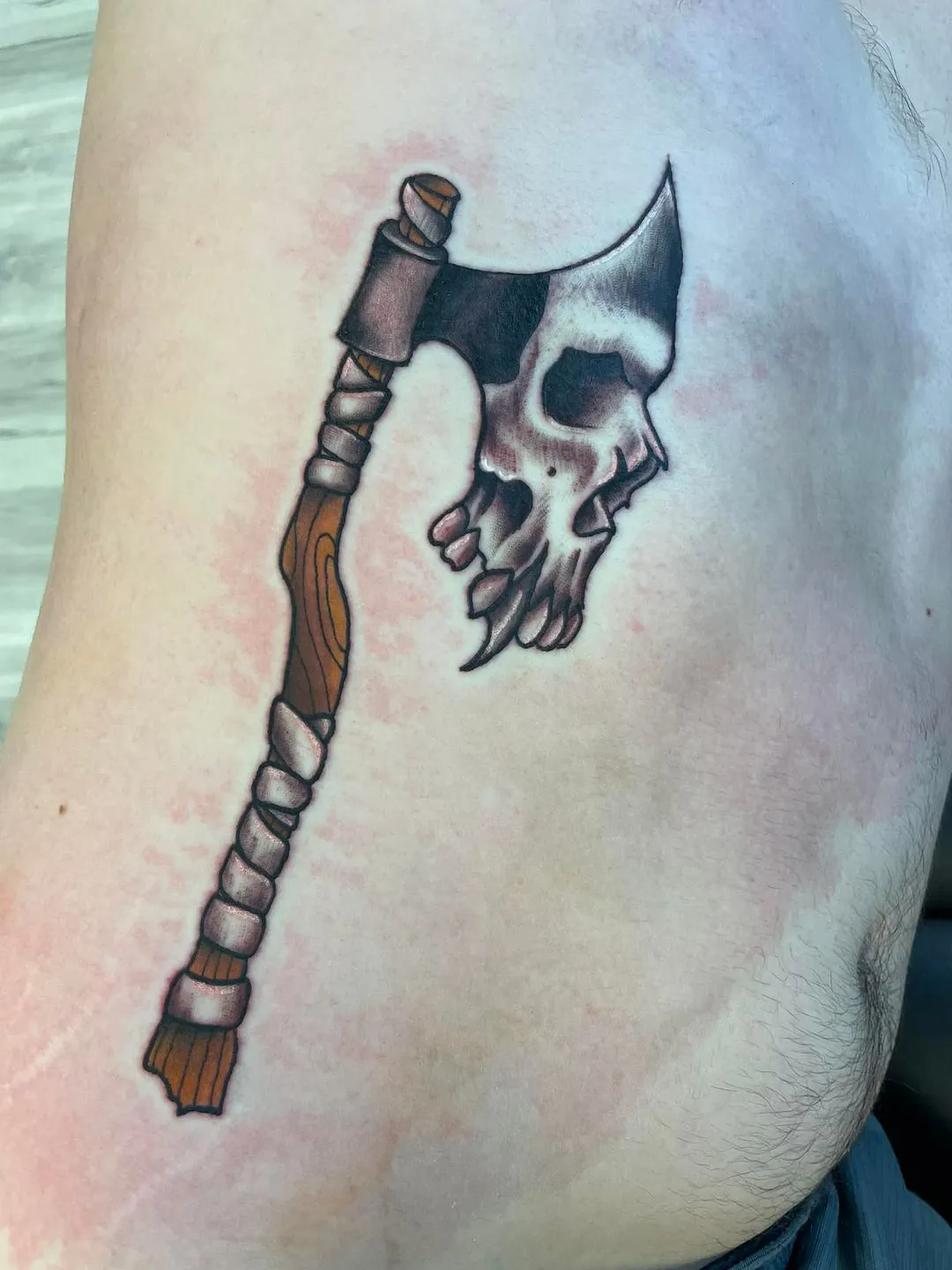 black & grey realism tattoo by TJ Cornelius at Fallen Raven Tattoo Studio in Simpsonville, SC